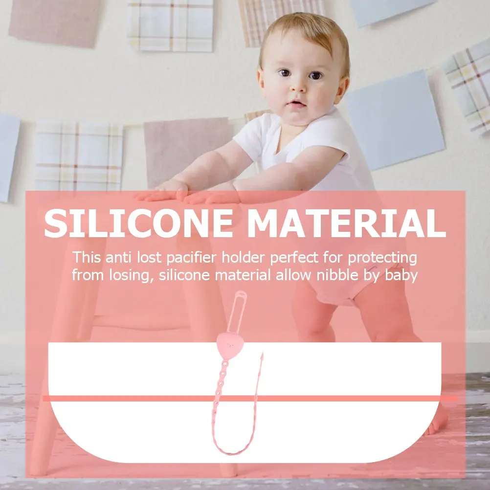 

2 шт. силиконовые регулируемые эластичные ремни безопасности для сосок и прорезывателей, цепочки-держатели для бутылочек от потери, аксессуары для младенцев