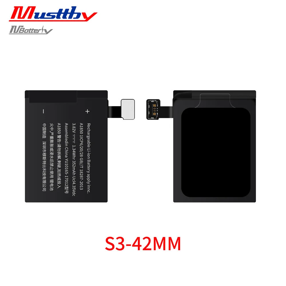 Novecel Top Quality Battery Replacement For Apple Watch Series S1 2 3 4 5 6 7 8 Bateria IWatch GPS/LTE 38mm 40mm 42mm 41mm 45mm