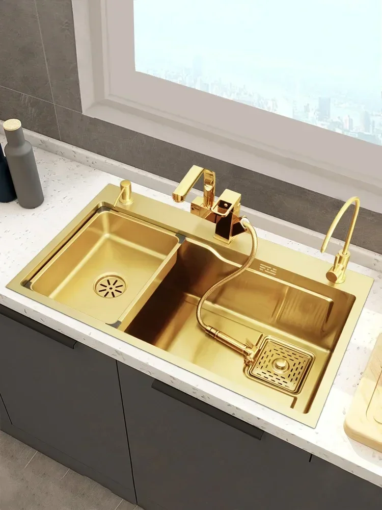 

304 Stainless Steel Multi Functional Kitchen Vegetable Sink, Household