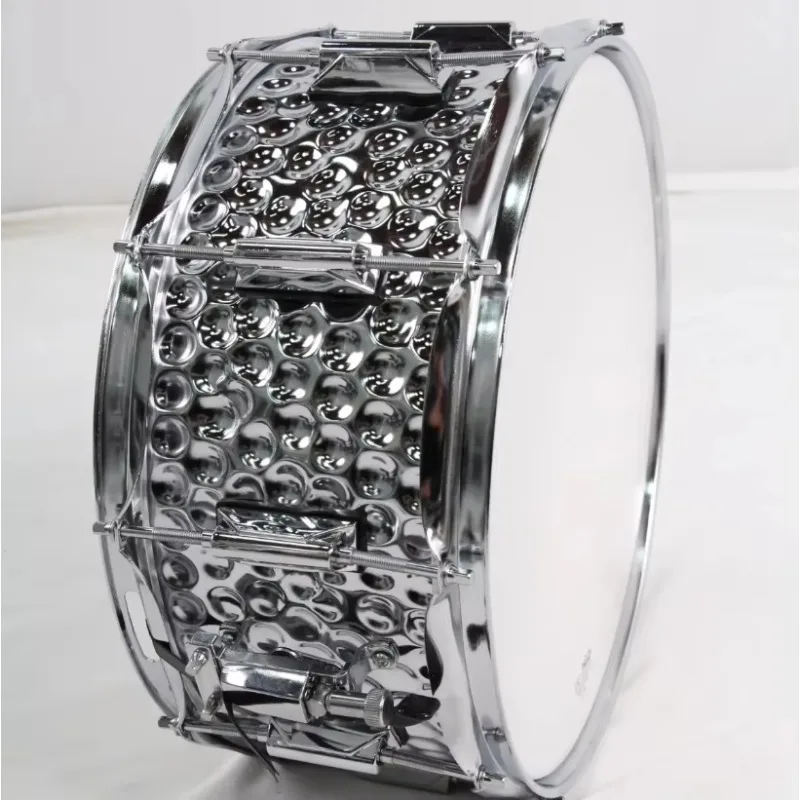 

Snare Drum for Marching - 14x 6.5inch Hot Selling Model Aluminum Drum Chamber Structure Two Color Silver Black Customizable
