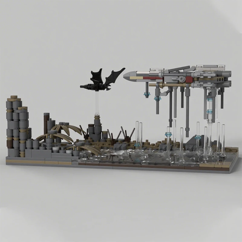 

707 шт. MOC мини-размер Episode 5 DAGOBAH Star Battle строительные блоки Рождественский подарок творческий DIY проект идеальный