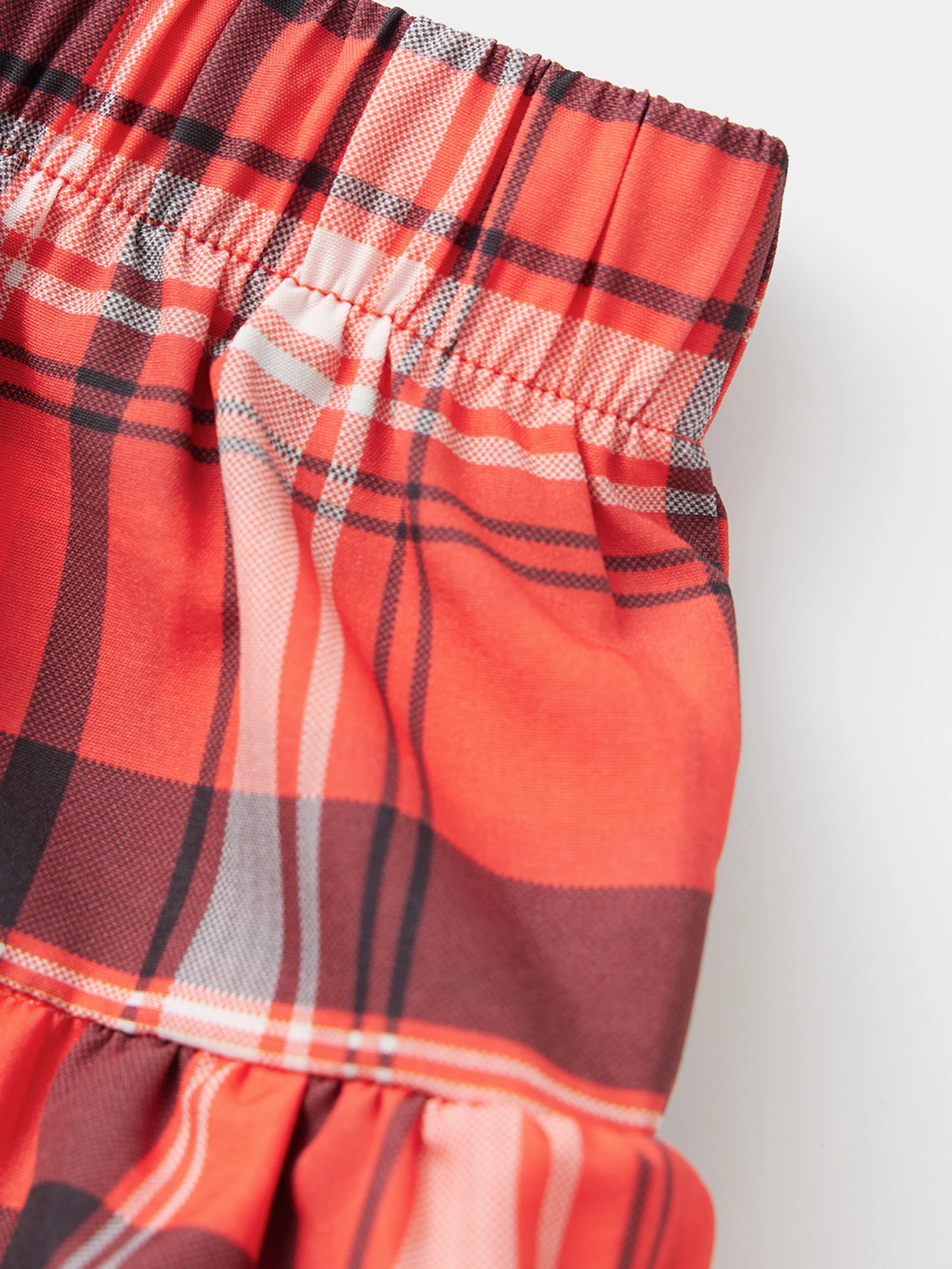 

Women Summer Mini Skirts Casual Elegant Plaid Print Layered Ruffle Skirt for Beach Vacation Club Streetwear