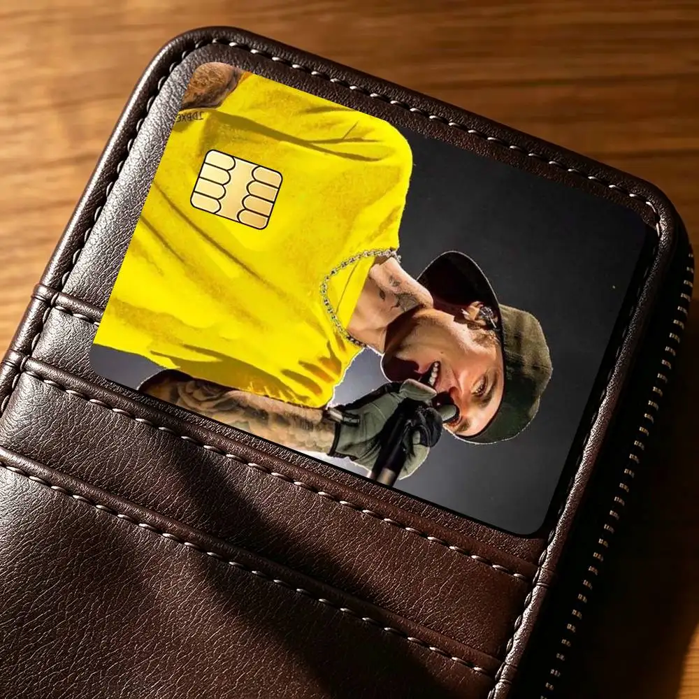 R-Retro Western Pop Singer Justin Bieber  Credit Card HD Stickers Game Card Decal Small Chip Waterproof Sticker Gift