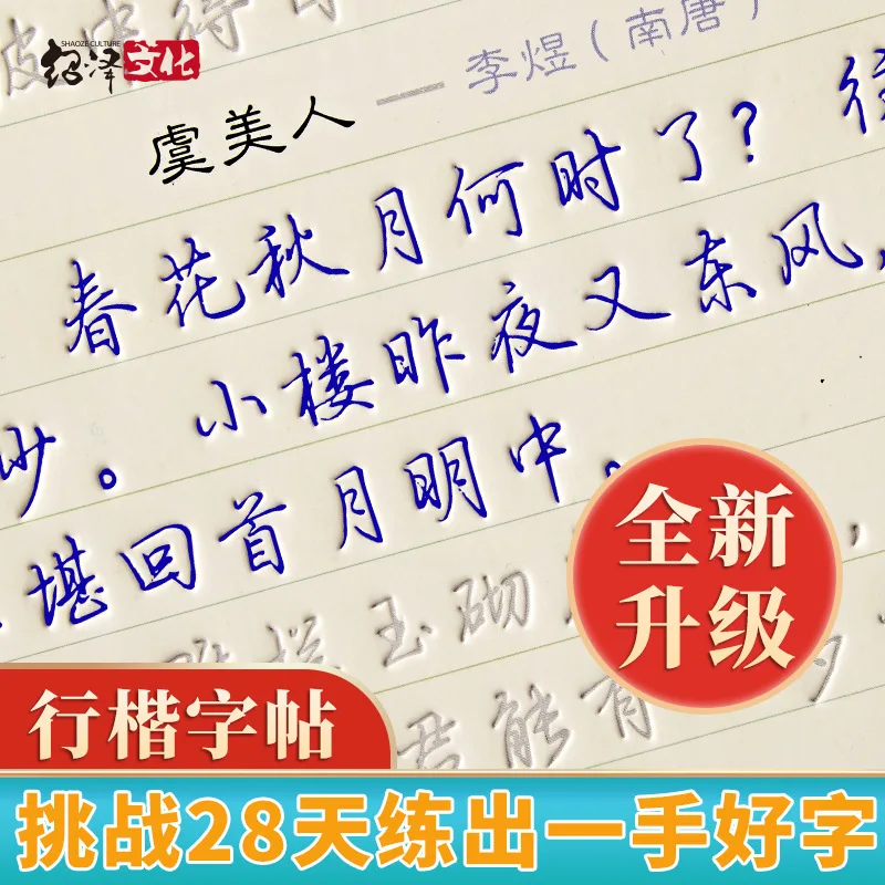 Practicing Calligraphy with Cursive Script, Basic Introduction To Hard Writing, Famous Tang and Song Poets in Regular Script