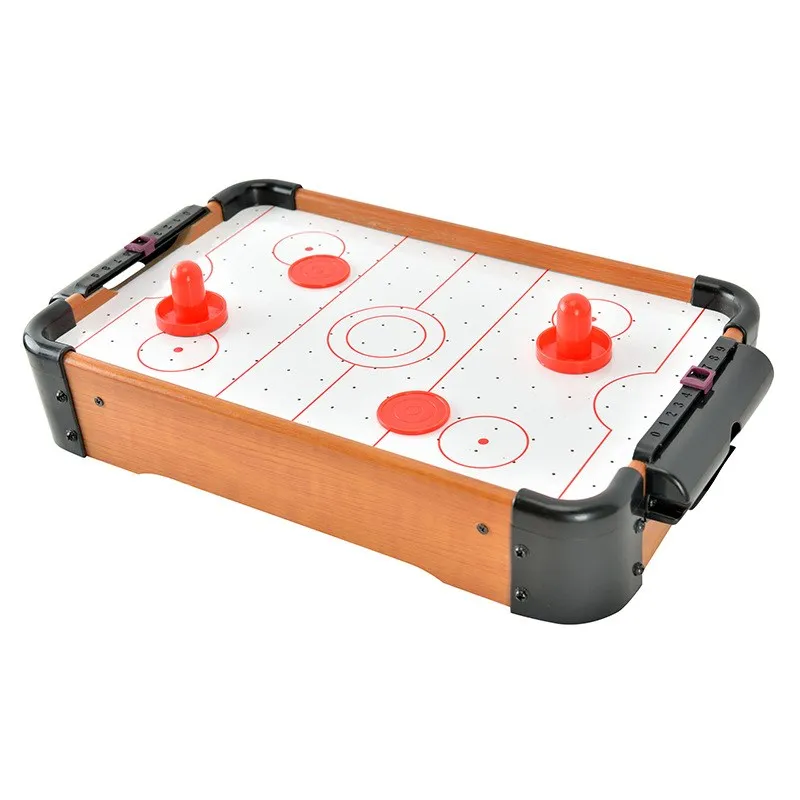 

Portable 15 Inch Tabletop Air Hockey Arcade Game Set with 2 Pushers 1 Puck Ideal for Game Room Gathering Perfect Gift Choice