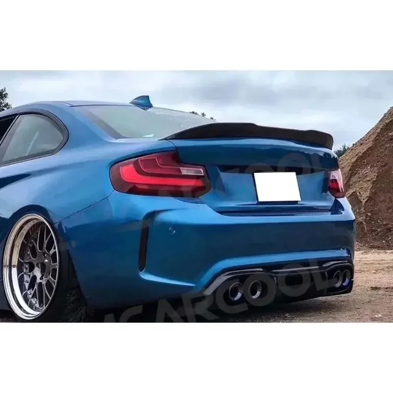 

For BMW M2 F87 Coupe 2016-2021 body kit for car modification featuring Carbon MP Style Rear Bumper, Ductail Trunk Boot Lid