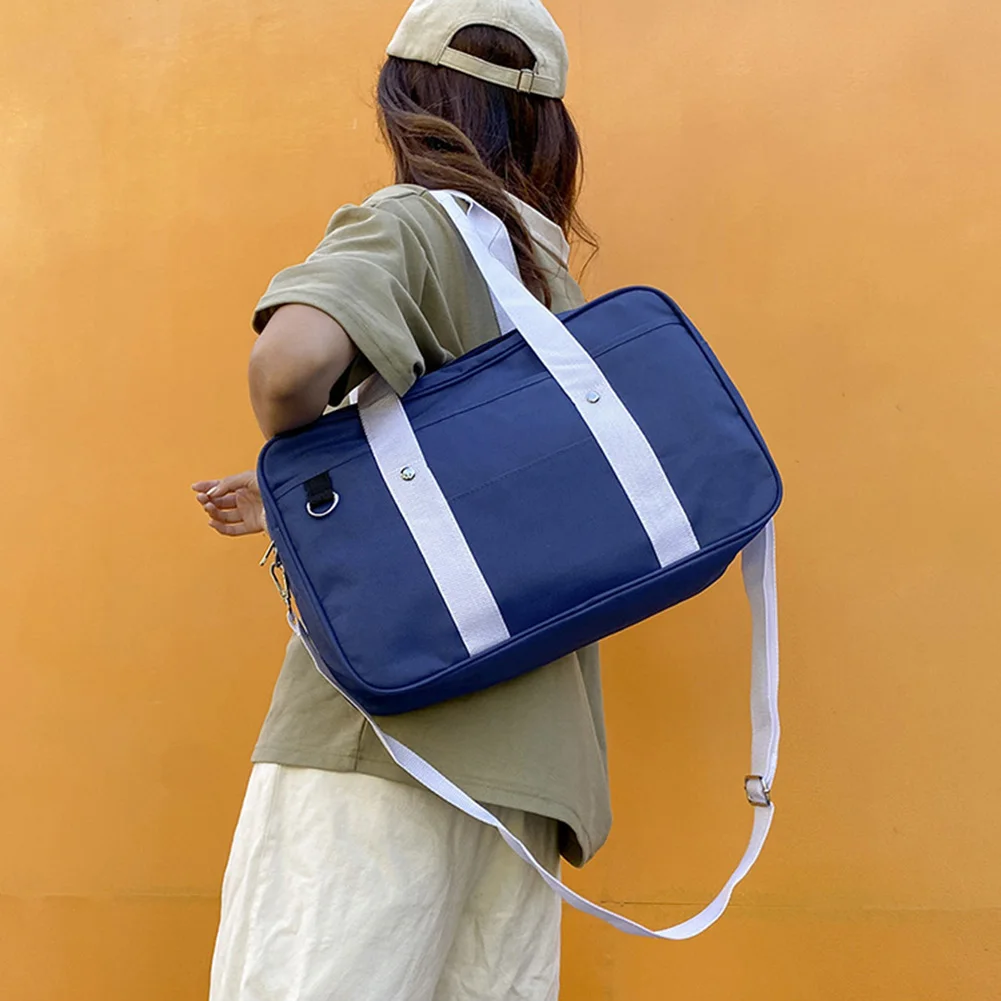 Leichte japanische Schultasche für die Highschool. Robustes, leichtes Material für den täglichen Weg zur Arbeit. Täglicher Pendler-Wochenendausflug – Detail 5