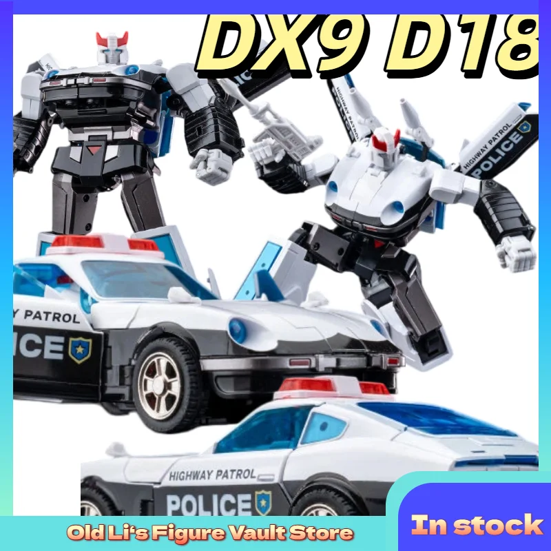 

In Stock Transformation Toy DX9 TOYS D18 Police Car G1 Animated Color MP Scale Third Party Transformation Toy Collection Gift