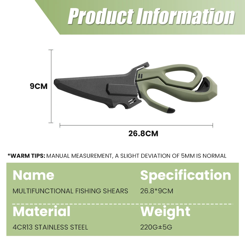 Vissen Schaar Outdoor Afneembare Multifunctionele Vissen Schaar Lu Yahai Vissen Gereedschap Professionele Visgraat Schaar