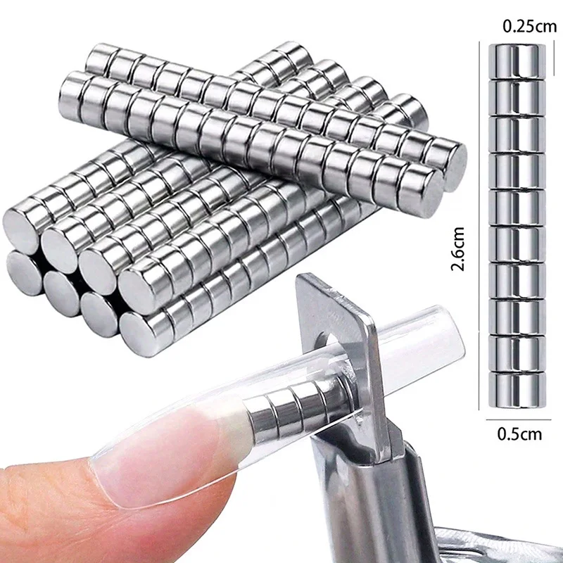 

15PCS nail tools Powerful magnet Cylindrical multi-functional cat eye magnet nail magnet