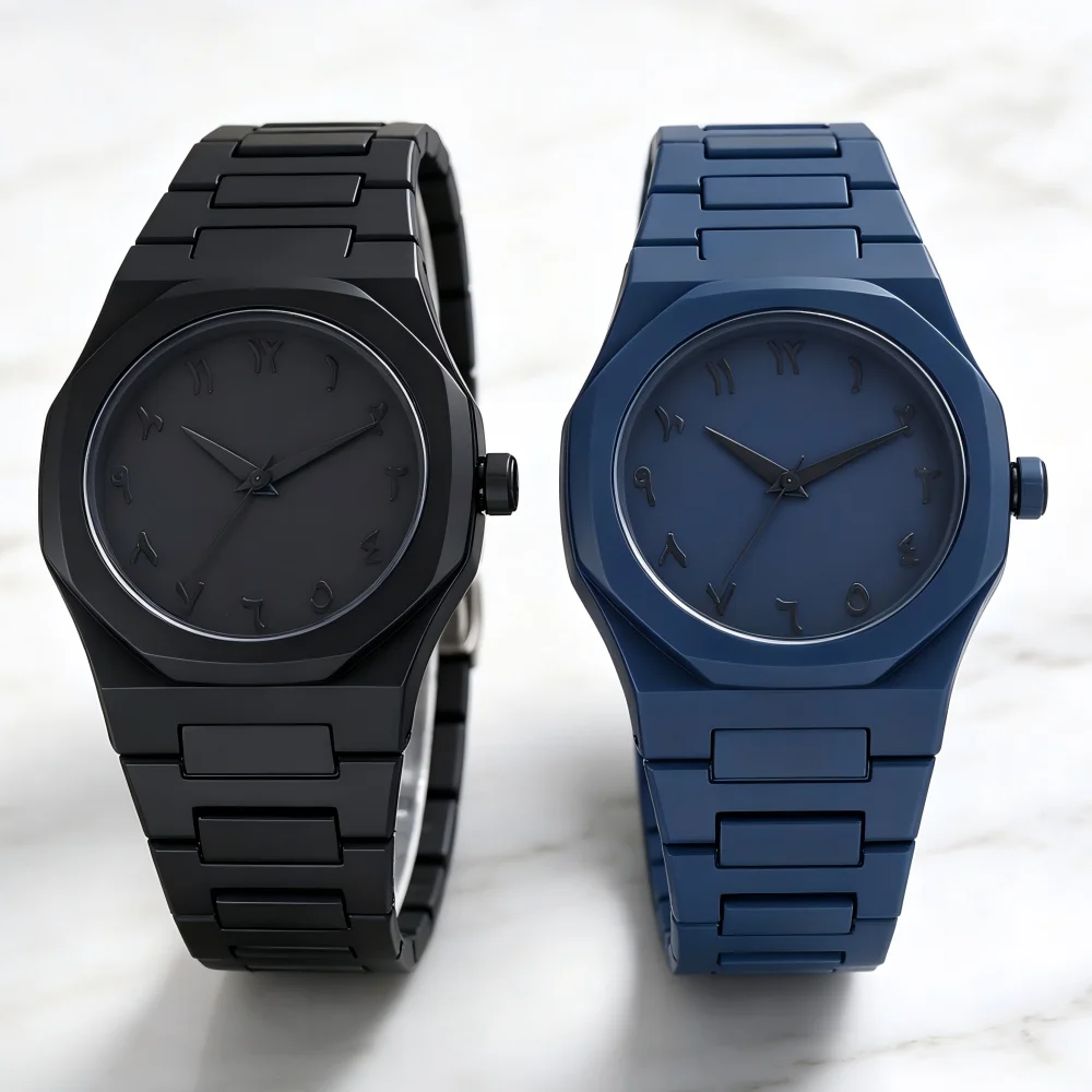 Men's Quartz Watch Minimalism Classic Male Daily Wristwatch Sports Quartz Wristwatches Arabic Digital Business Clock for Man