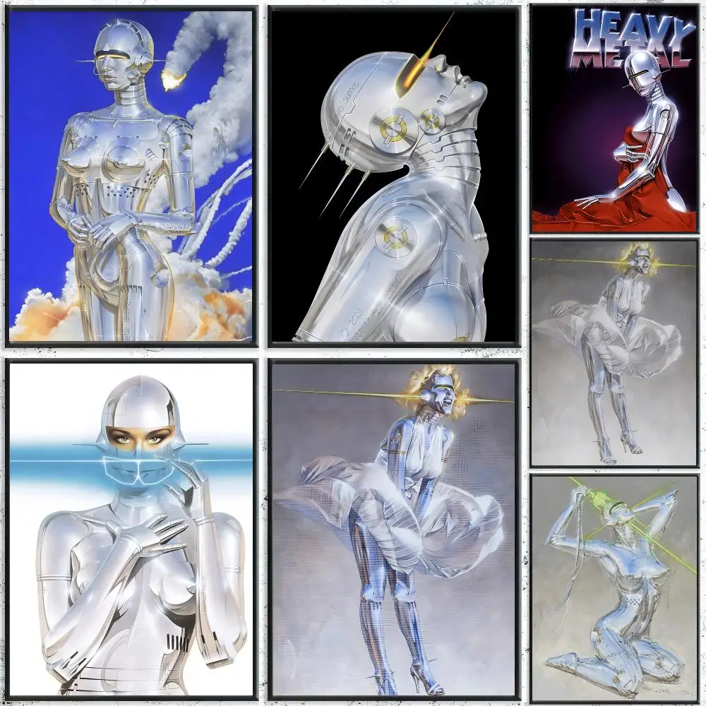 Artist H-Hajime Sorayama Poster HD Waterproof Self-Adhesive Wall Art – Multi-Scene Use Top Gift Pick