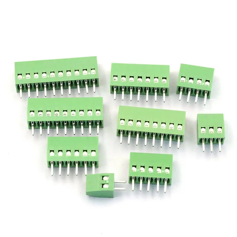 1PCS PCB Screw Terminal KF128-2.54 Pitch 2.54mm 2/3/4/5/6/7/8/10P Spliceable Plug-in PCB Screw Terminal Block Connector