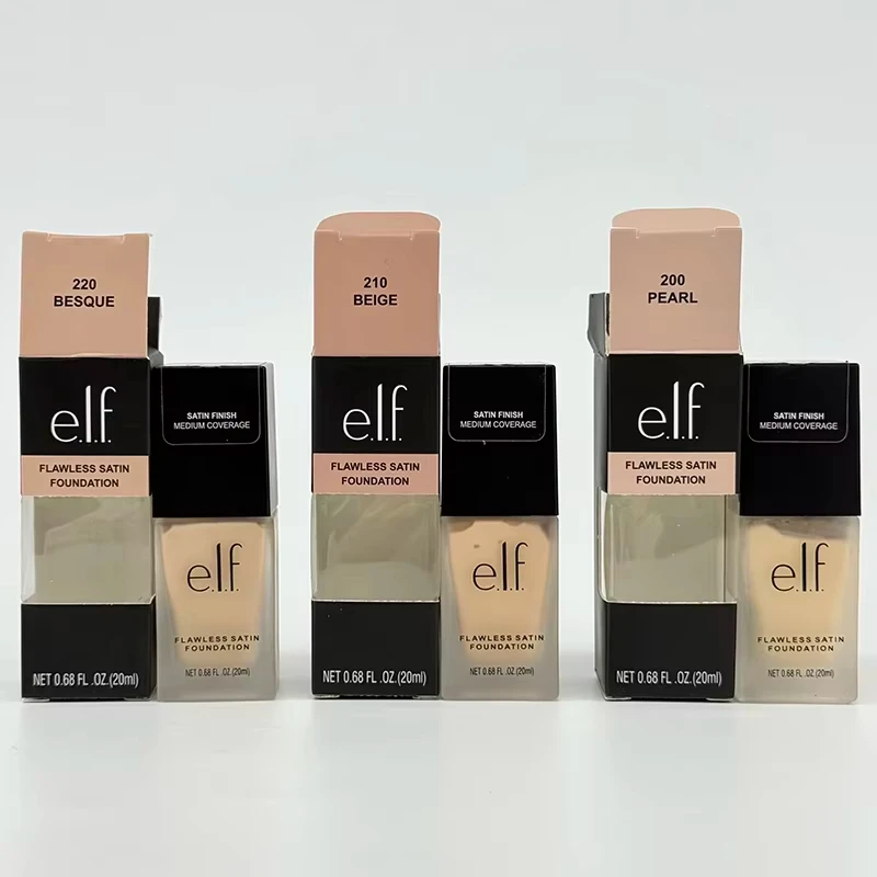 ELF Glow Reviver Plumping Lipgloss High Shine Hydrating Halo Glow Blush Wand Radiant Buildable Flawless Satin Foundation Medium