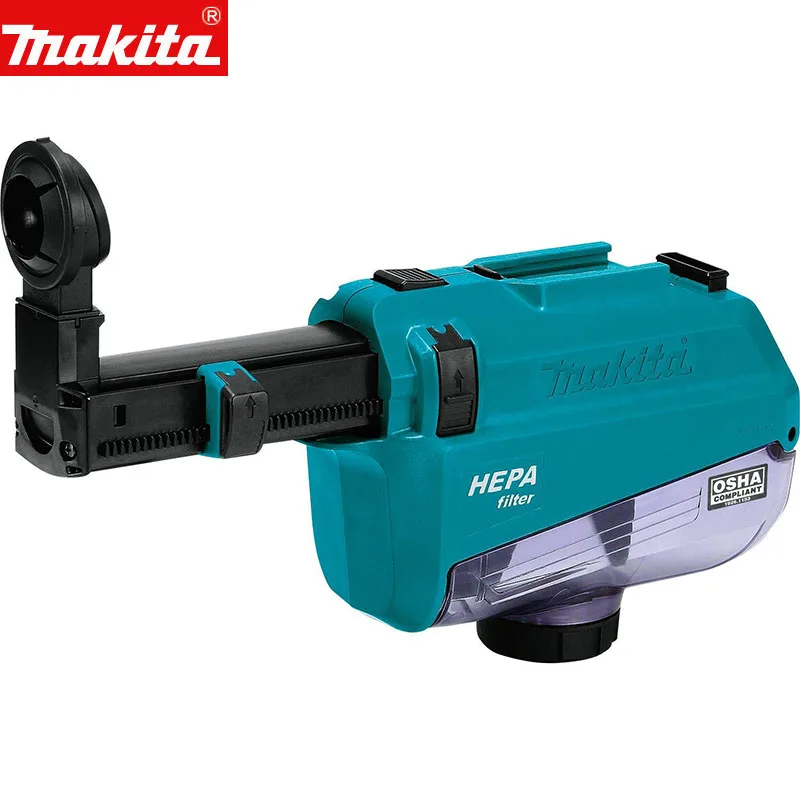 Makita DX05 Dust Extractor Attachment with Hepa Filter Cleaning Mechanism Compatible with 18V Rotary Hammer Model XRH12 DHR182