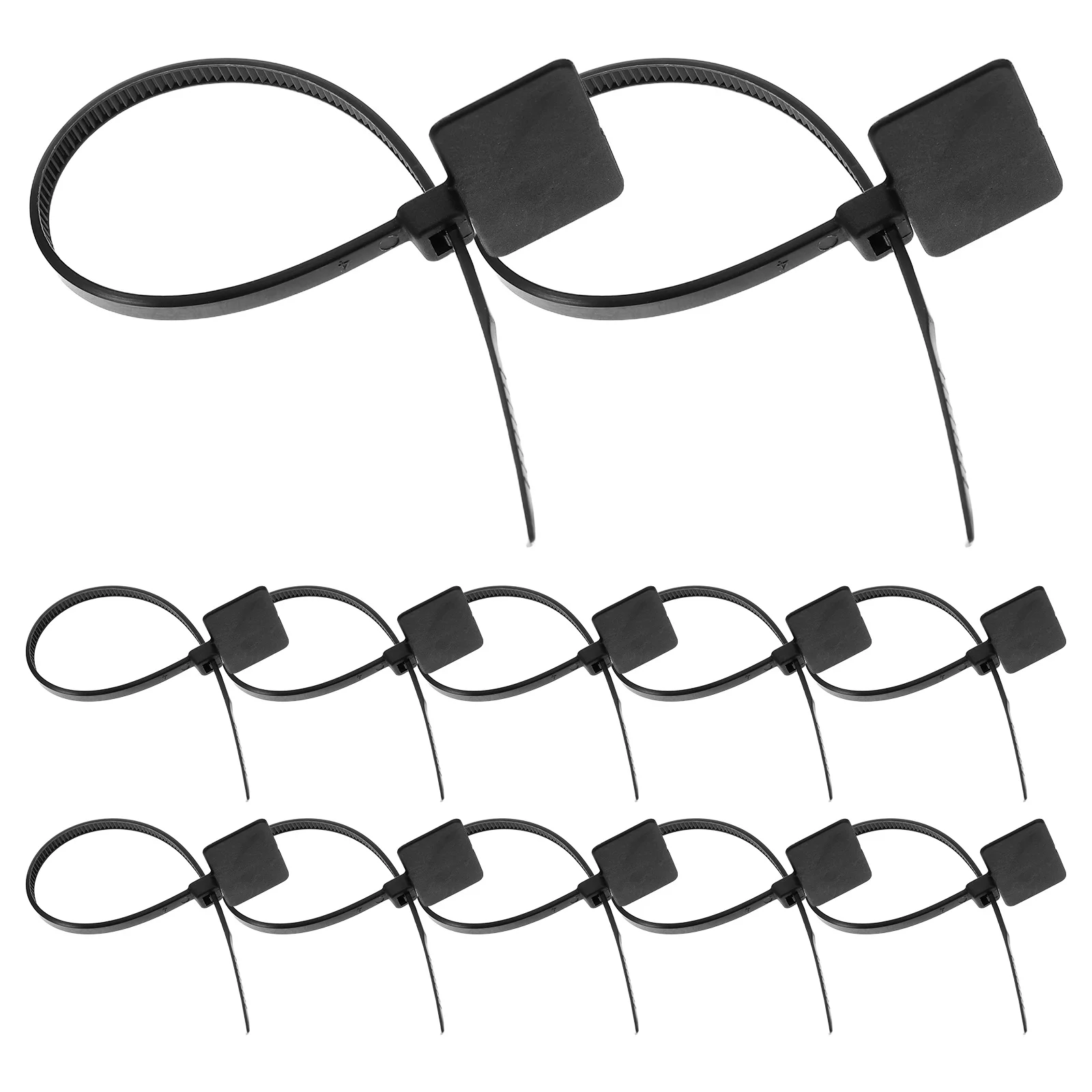 

250Pcs Wire Label Straps 25x150mm Nylon Cable Tags with Writable Markers for Cord Management High Contrast Readability