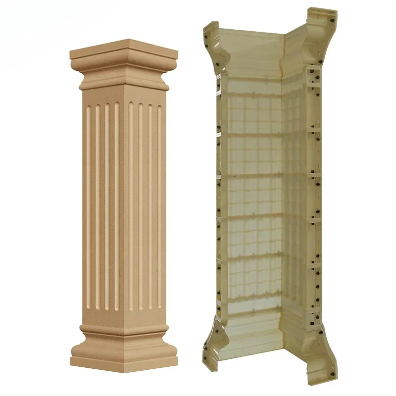 

Roman Column Mold Wrapping Corner Square Villa Square Model Cement Wall Architecture