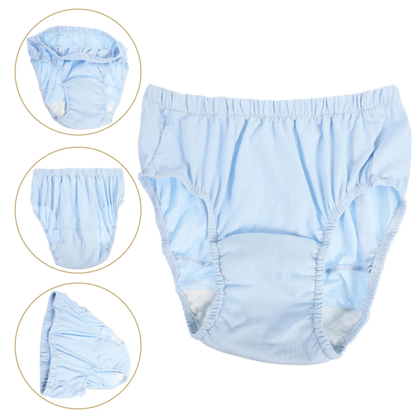 

Washable Elderly Incontinence Diaper Cotton Urinary Underwear Breathable Comfortable Nursing Underpants for Adults Night Use