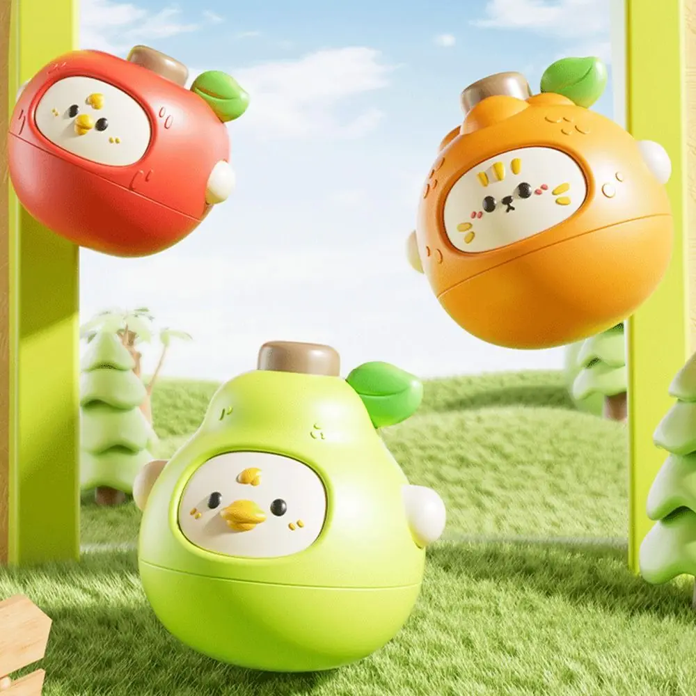 ลูกข่างผลไม้การ์ตูนพลาสติกหลากสี หมุนได้ ของเล่นเสริมพัฒนาการประสานมือและตา สำหรับเด็กและผู้ใหญ่