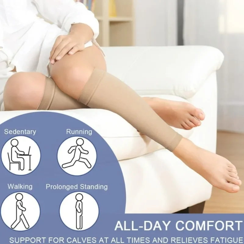 Prevent Varicose Veins Calf Sock Relieve Muscle Soreness Lower Leg Socks Reduce Legs Fatigue Shaping Anti Slip Calf Stockings