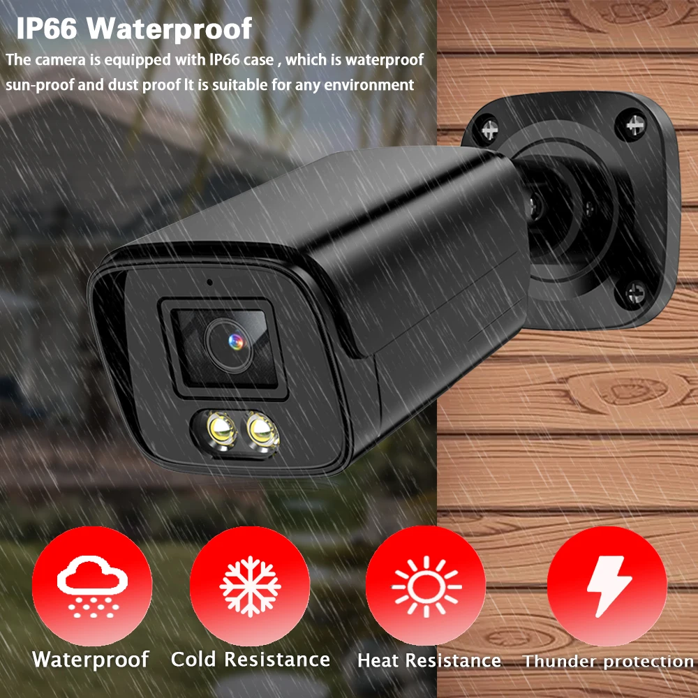 Cámara AHD de 8MP y 5MP, videocámara analógica con visión nocturna a Color, impermeable IP66, 4K, CCTV, vigilancia de seguridad