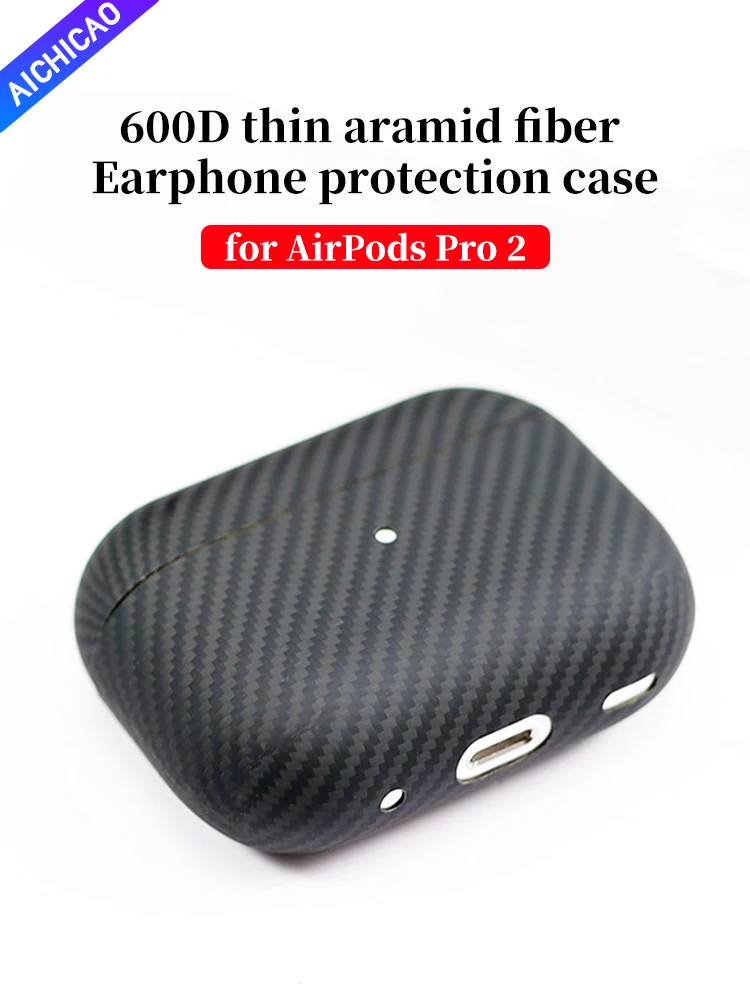 Carbon Fiber Earphone Cover, Ultra-Light Case, Air Pods Pro 2 USB C Aramid Fiber case 2 Generation 3 Ultra-Thin Shell