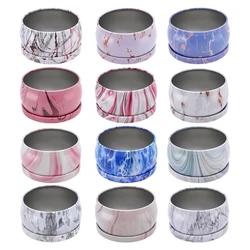 12 Pcs 1.57* 2.36inch (Approximately 4* 6cm) Marble Round Candle Container Molds, Reusable for Storage, High Temperature Resistant and Easy to Clean.
