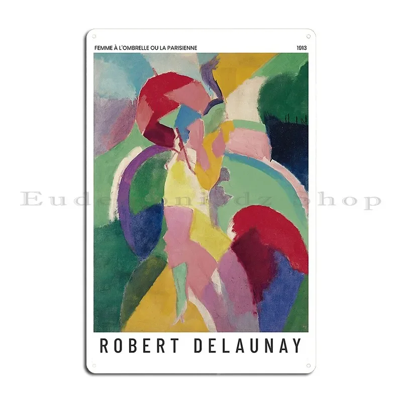 Robert Delaunay La Parisienne Art Poster Metal Plaque Printing Bar Party Cinema Create Tin Sign Poster