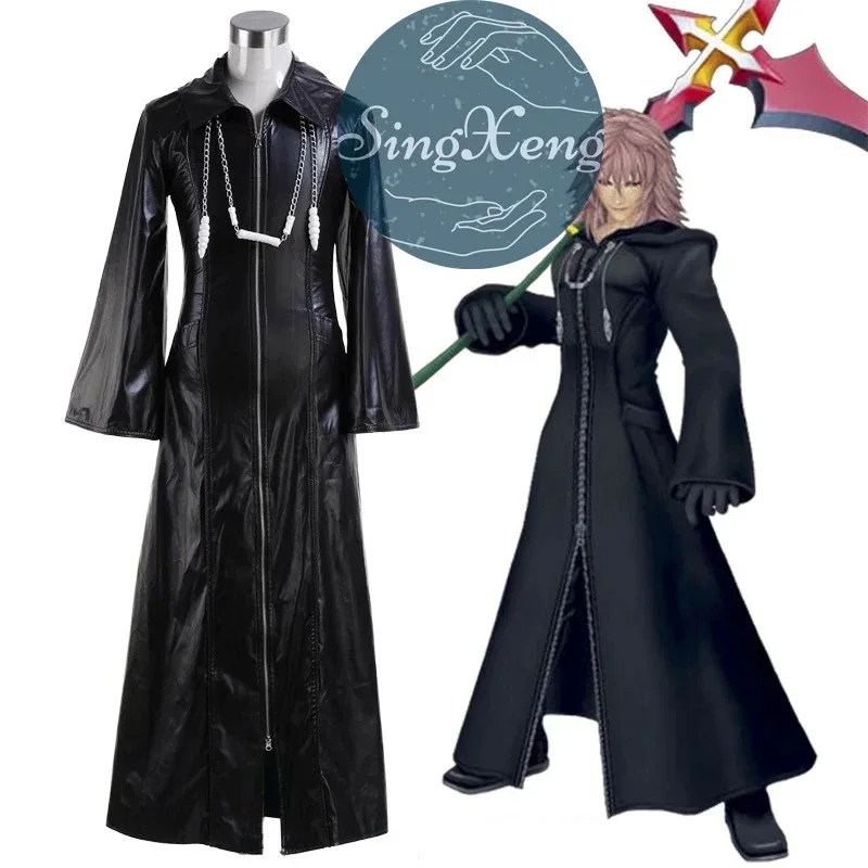 

SingXeng аниме Kingdom Hearts Organization XIII косплей костюм плиссированное длинное пальто одежда на Хэллоуин на заказ