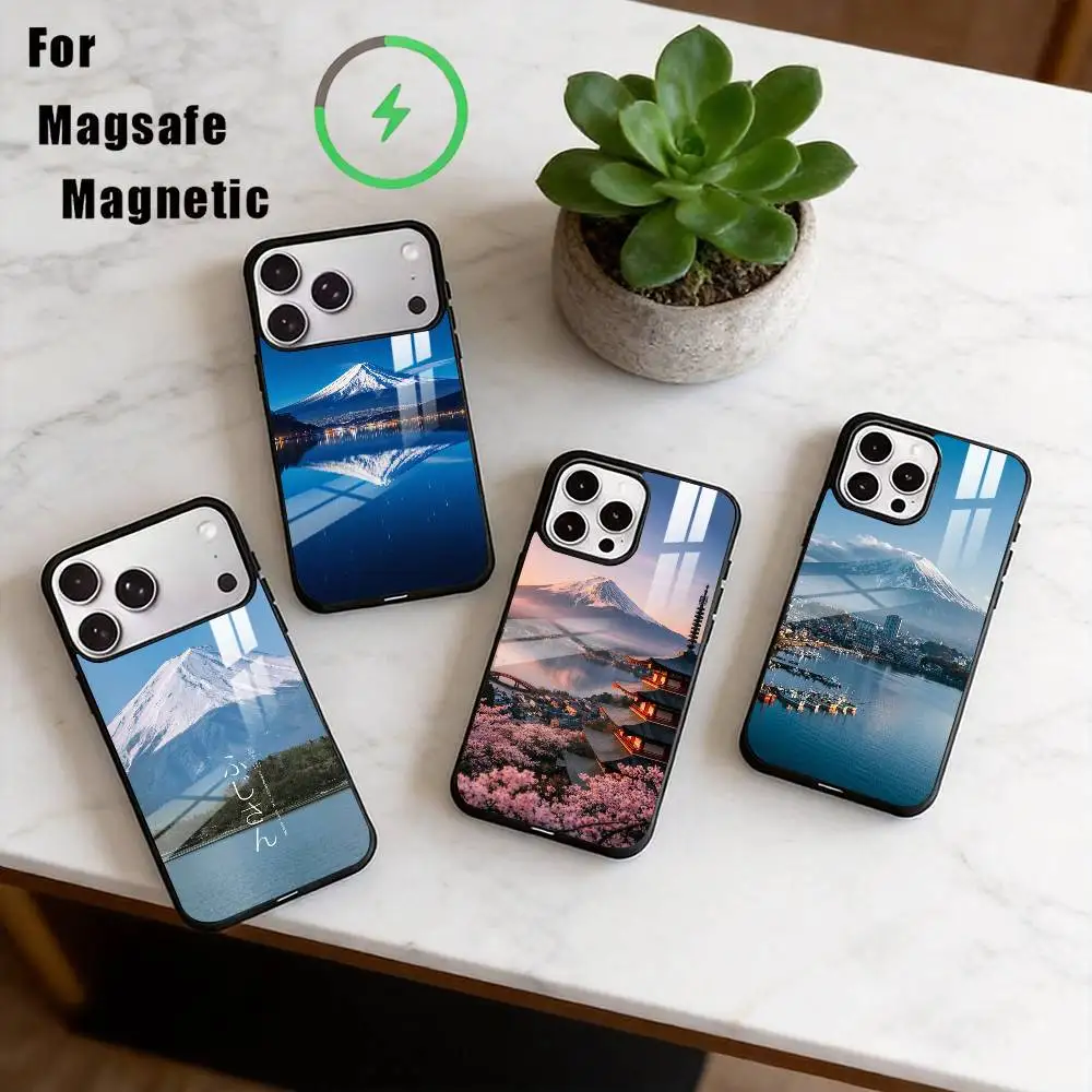 

Mount Fuji, Japan Phone Case For iPhone17,16,15,14,13,12,11 Plus,Pro Magnetic For Magsafe Wireless Charging
