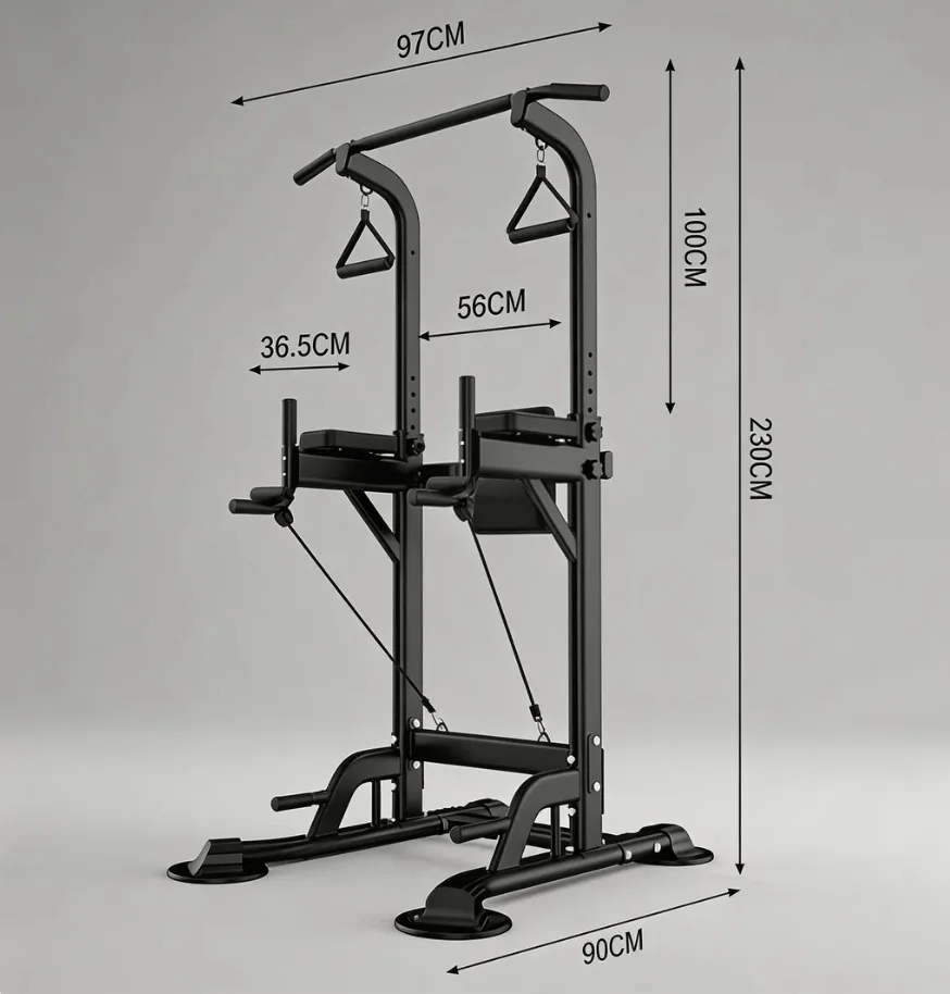 Pull Up Bar Strength Training Machine Home Gym Assisted Dip Chin Exercise Equipment Standing Pull Up Bar Wall Pull Bars view 2