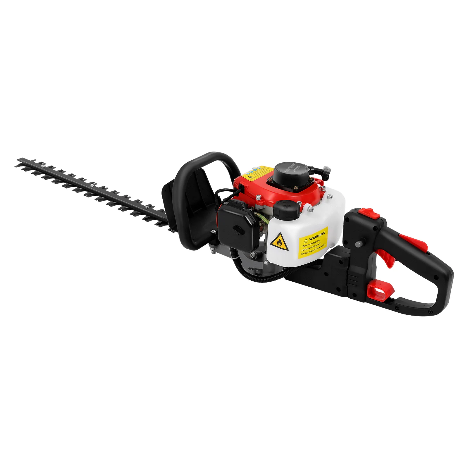 Double-edged Portable Gas Powered Hedge Trimmer Single Cylinder 2-stroke Air-cooled 22.5cc Max. Speed: 9000 r/min