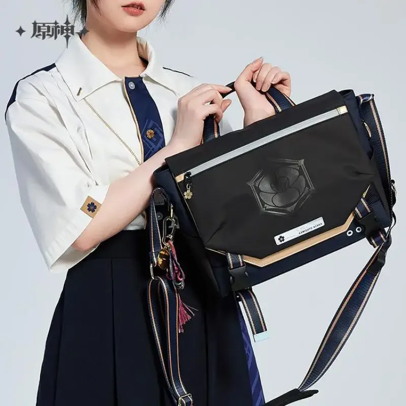 

Genshin Impact Kamisato Shenli Ayaka Crossbody Messenger shoulder Bag Genshin JK Casual Cartoon Handbag Cosplay Props