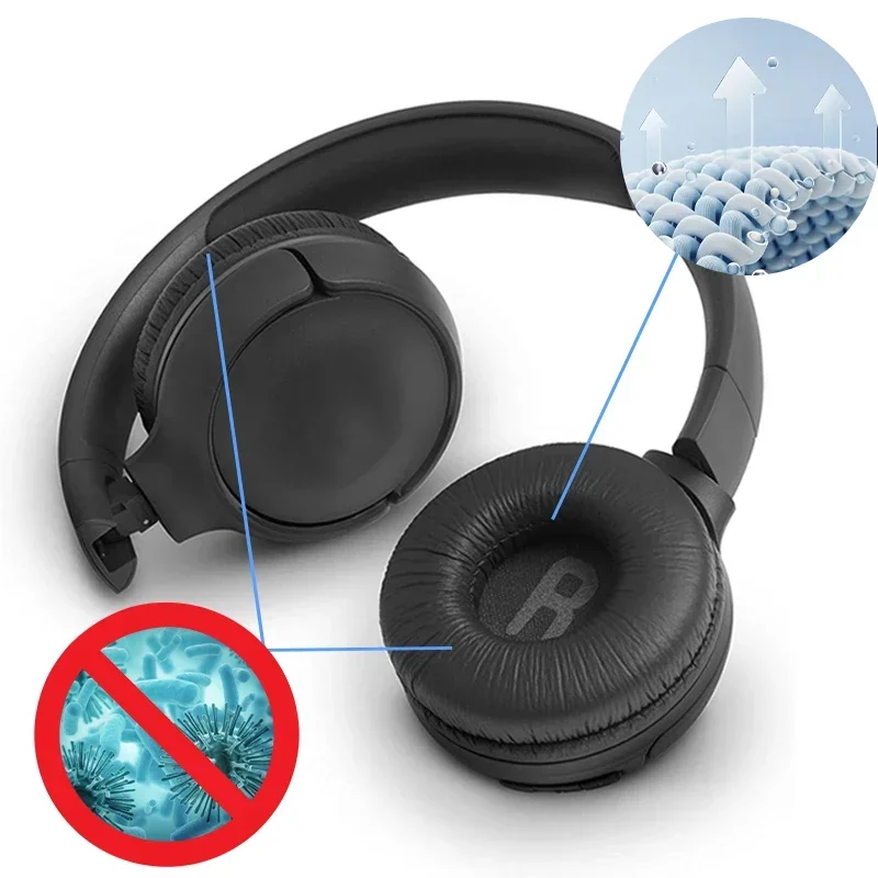 وسادات الأذن لـ JBL JR300 BT T450BT T500BT Tune 500 BT 510BT سماعة رأس لسوني MDR ZX110 ZX330BT سماعة الأذن وسادة 70 مللي متر