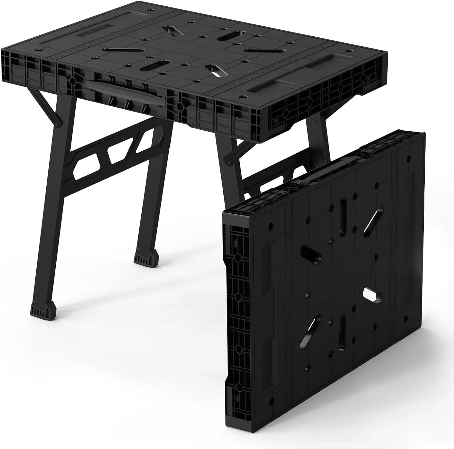 Express Folding Workbench, Easy Setup Portable Folding Work Table & Sawhorse,Lightweight Versatile