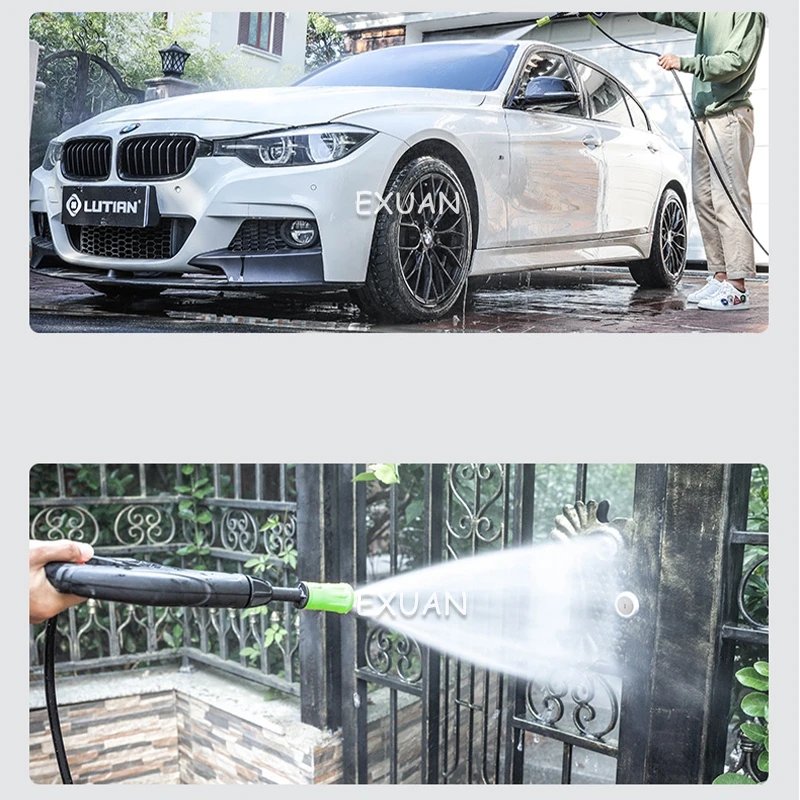 Car washing machine High voltage 220V car washing water gun Household washing machine Self suction garden car washing artifact