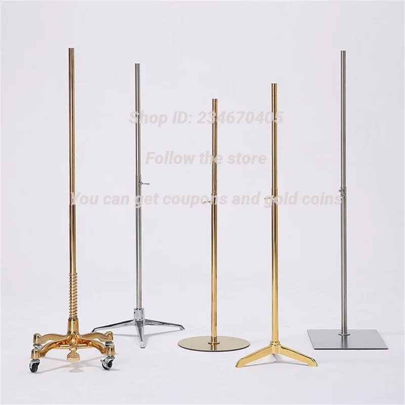 Triangular Universal Wheel Prop Base Accessory,Electroplating Rod,Height Can Adjusted D110, 3Style Iron,Square, Round Chassis