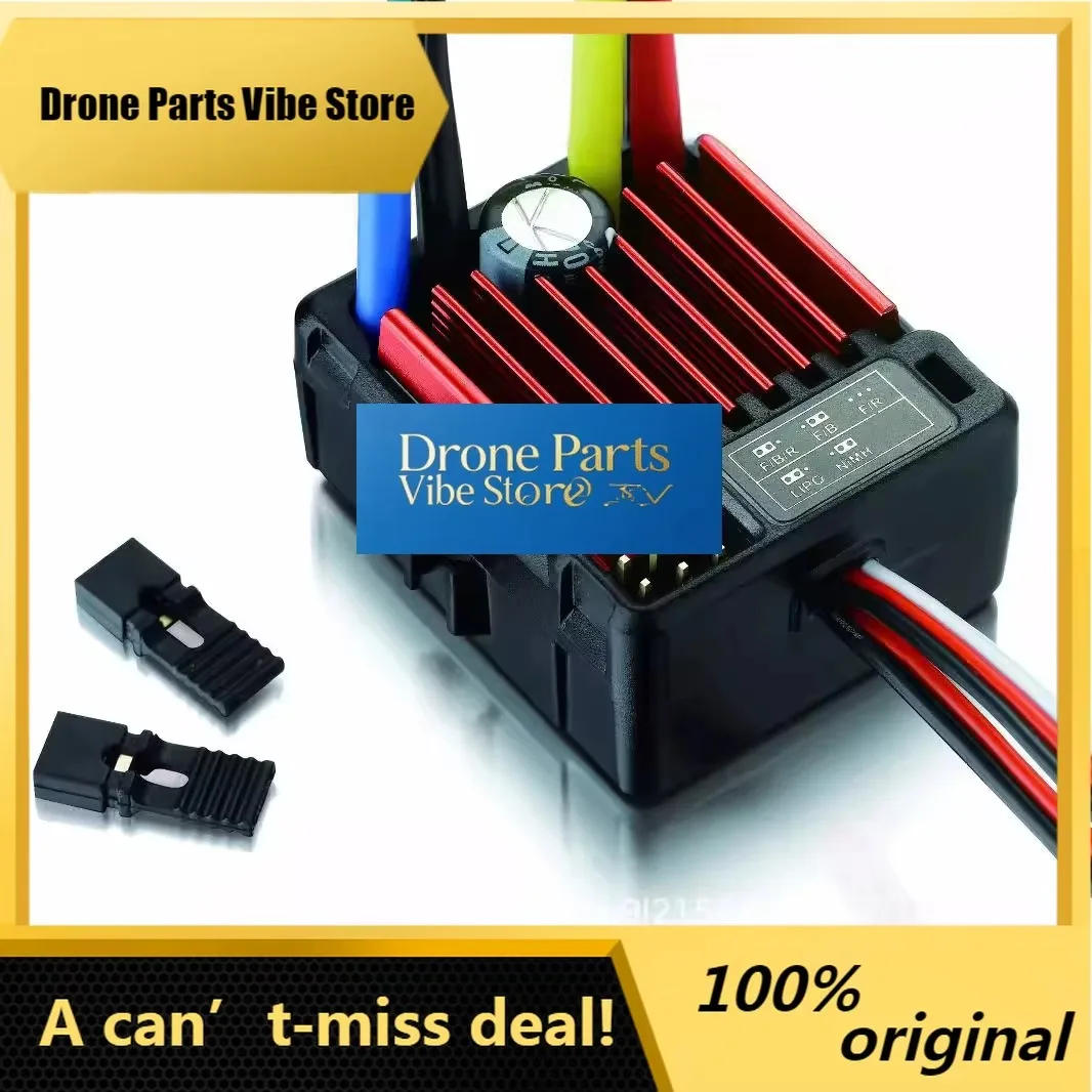 

DronePQuicRun 1060 60A Brushed ESC For RC Cars Crawling Model Waterproof Speed Controller