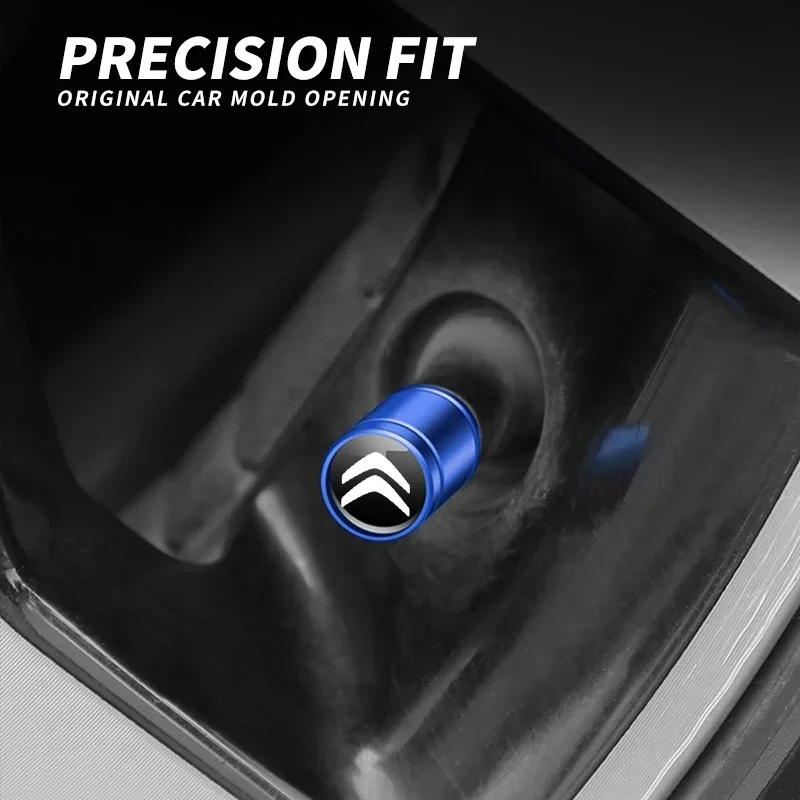 4 قطعة الإبداعية الجديدة مكافحة سرقة صمام غطاء الإطارات الرياضة لسيتروين ساكسو Elysee Zx6r كسارا بيكاسو بيرلينجو سيجا C2 Aircross C3 C4 C5