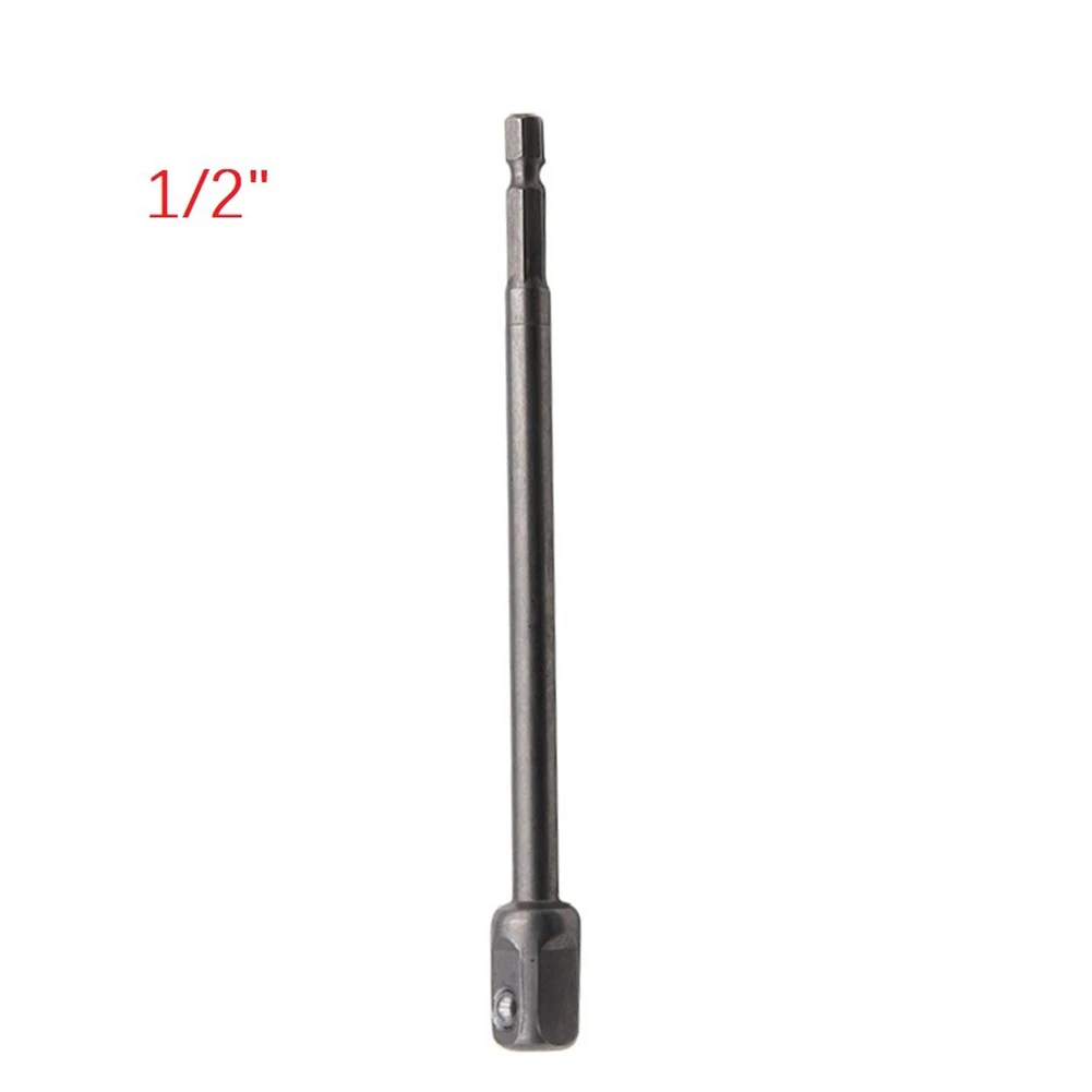 1/3pc 150mm 1/4 codolo esagonale convertire adattatore presa per trapano a percussione in chiave driver convertitore quadrato bit conversione asta di prolunga