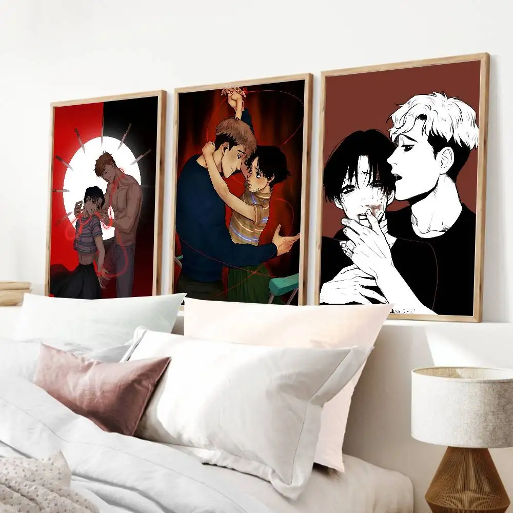 Comic K Killing Stalking Poster Print For Bedroom Living Room Home Decor Cartoon Movie Canvas Painting Wall Art HD Picture Mural