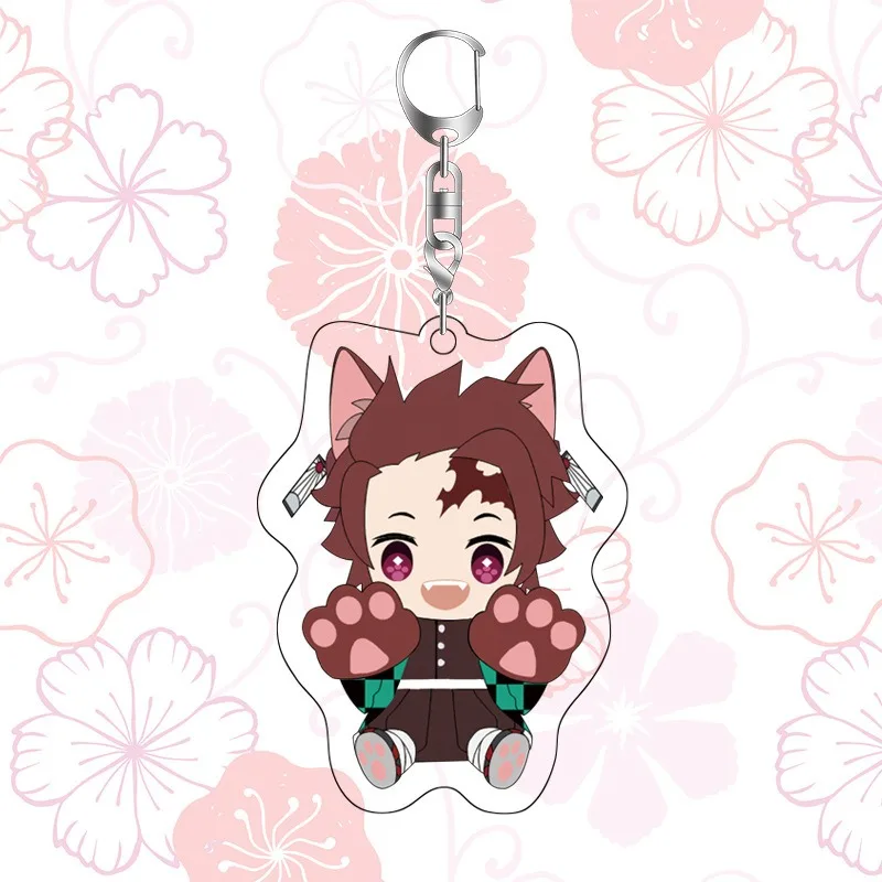 Tanjirou Nezuko Zenitsu Inosuke Giyuu Shinobu Kyoujurou Uzui Tengen Backpack Decor Collection Art Supplies Acrylic Key Chains