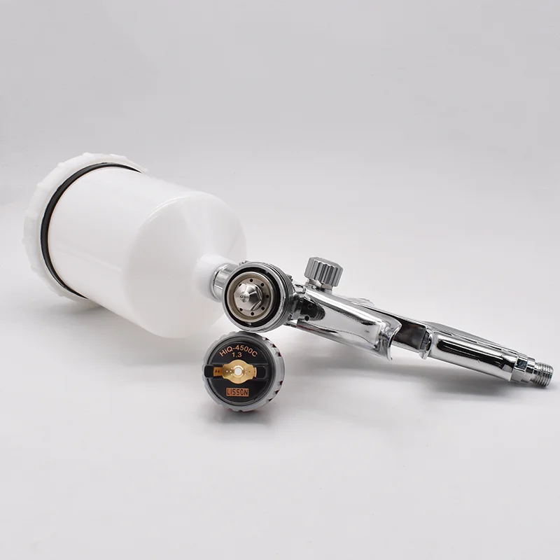 Spritzpistole 4500c 1,3mm Düse Auto lackierung Airbrush 600cc Luft spritzpistole profession elle Spritzpistole Druckluft werkzeuge für Auto hohe Zerstäubung