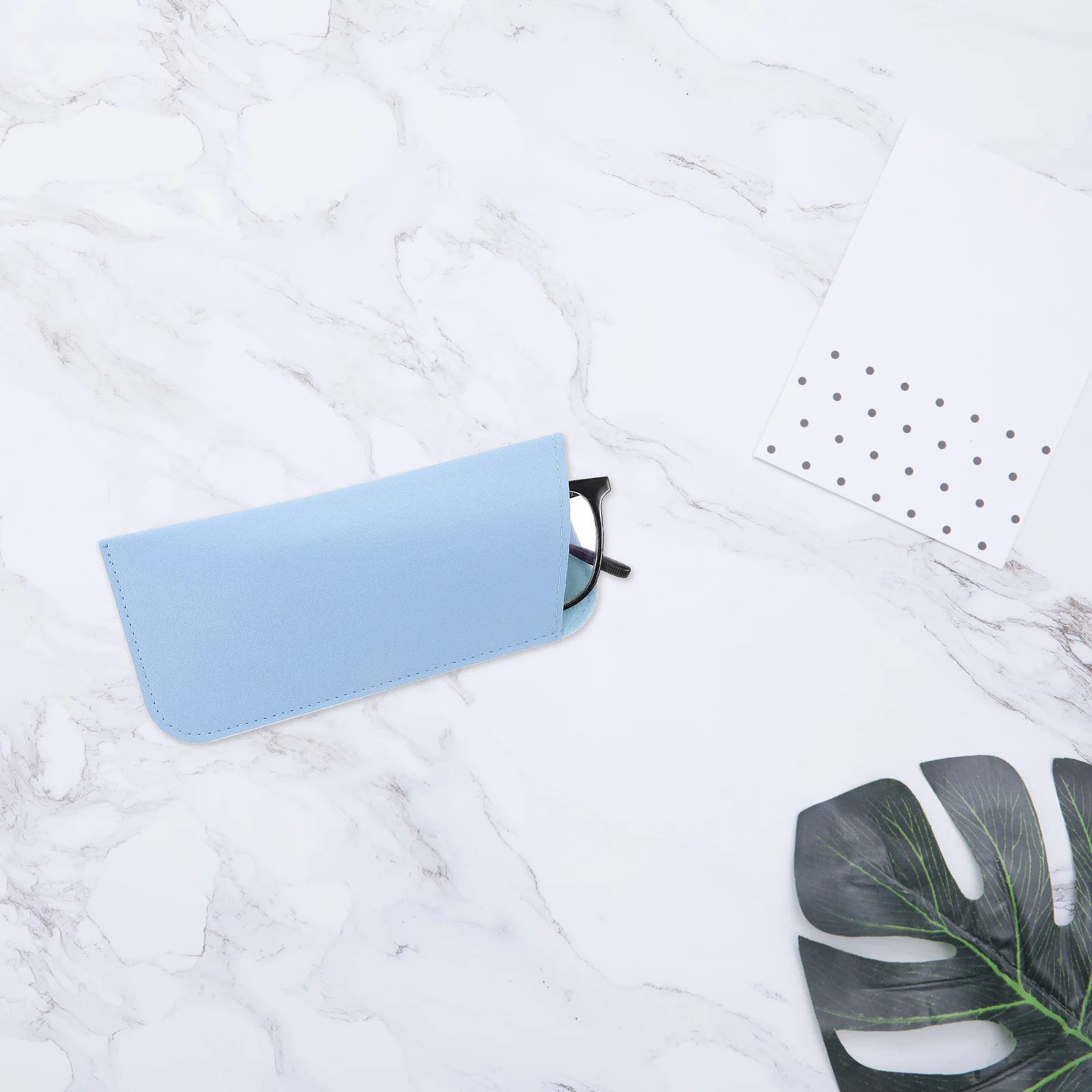 

2Pcs Glasses Storage Pouch Compact Lightweight Eyeglasses Bag Stylish Solid Color Sleeve for Daily Commute Portable Sun Glasses