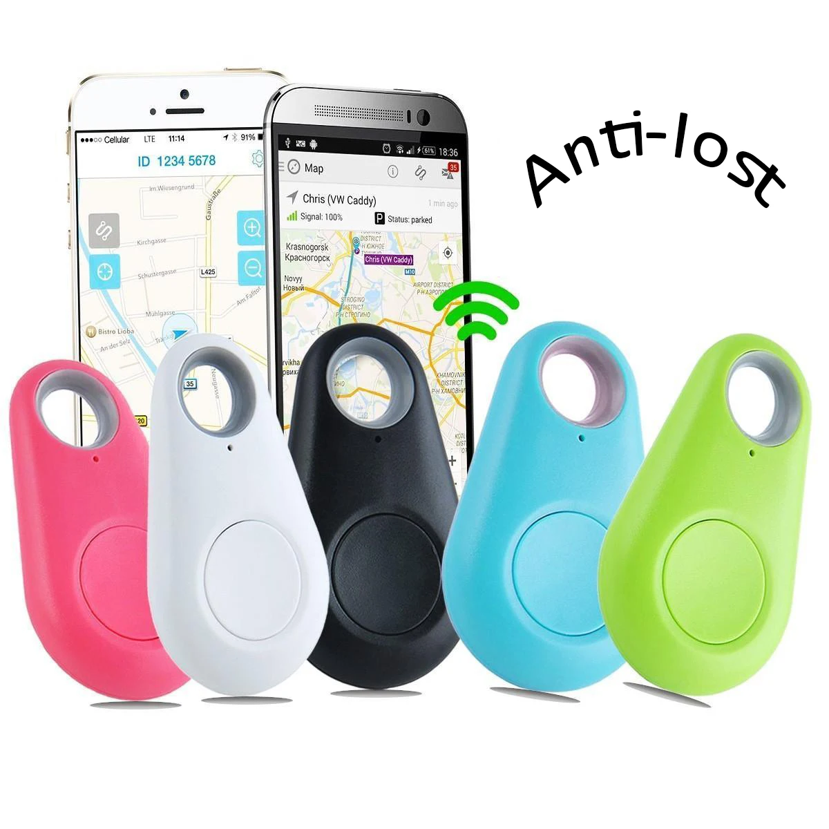 Mini Anti-lost Whistle Key Finder Wireless Alarm Smart Tag Key Locator Keychain Tracker Whistle Sound LED Light Things Tracker