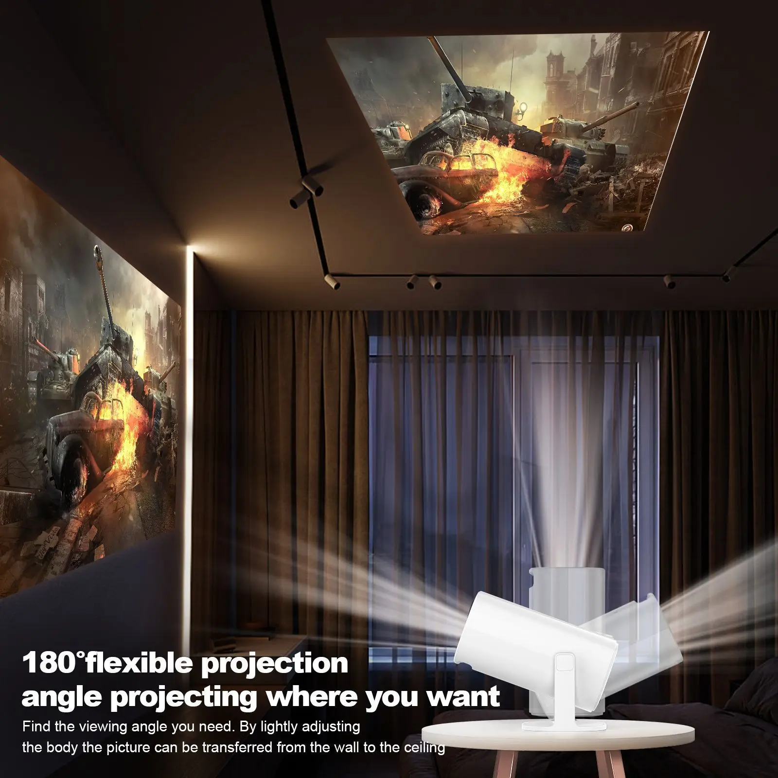 سينما منزلية ، Hy370 ، 4K ، أندرويد ، واي فاي مزدوج 6 ، 11 أنسي ، GHZWIFI ، إصدار Hy300 ، BT5.0 ، ترقية P ، عرض *