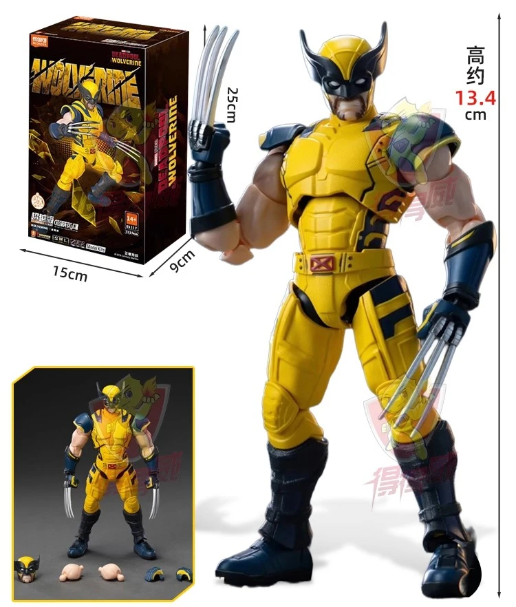Figurki akcji BLOKEES Deadpool Wolverine X-Men Logan Winston Wilson Thor MK85 Kapitan Ameryka z ruchomymi stawami, zabawka, prezent