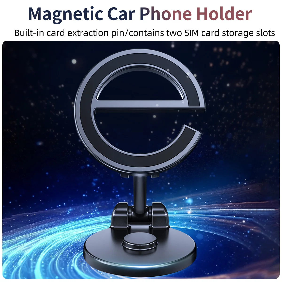 Magnetyczny uchwyt samochodowy do telefonu iPhone 15 14 Pro Max uniwersalny magnes samochodowy uchwyt GPS 720 ° rotacja stojak na telefon Magsafe