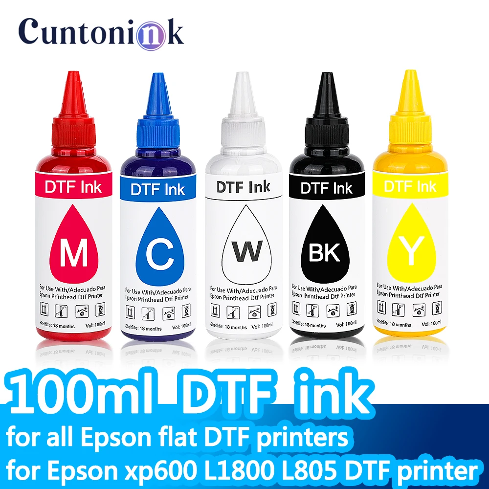

100 мл чернил DTF для всех плоских принтеров Epson DTF для принтеров Epson xp600 L1800 L805 DX5 DX7 4720 5113 1390 DTF