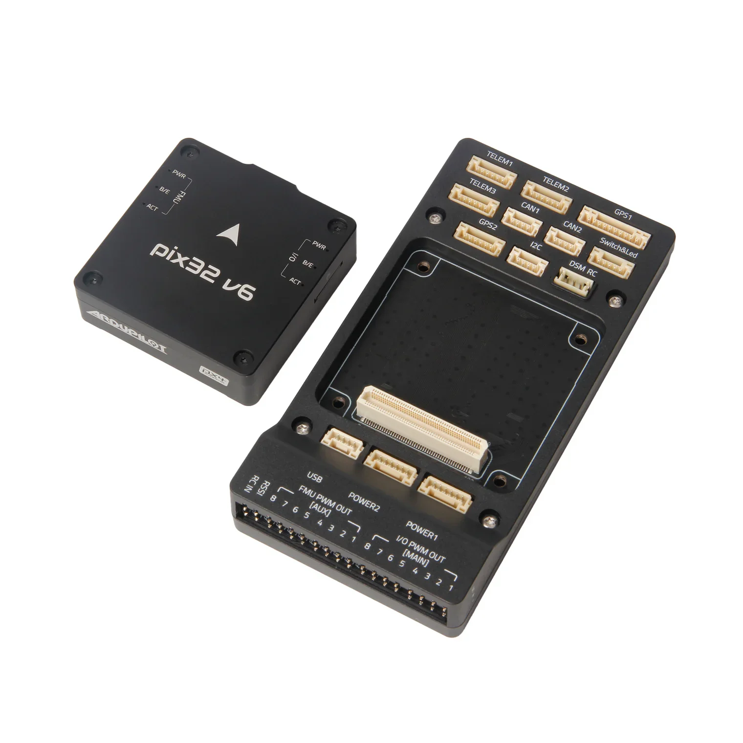 

Holybro Pixhawk PIX32 V6 Flight Control &Standard Baseboard &PM02 &M10 GPS Four Axis Multi Axis Fixed Wing STM32H743 Processor